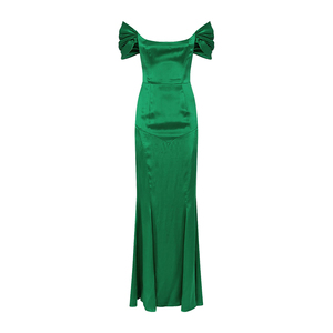Abito da sera Sexy da donna con spalle scoperte alla moda in tinta unita 2024 nuovo arrivo - Product Image 6
