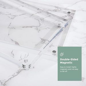 Cadre <span class=keywords><strong>photo</strong></span> magnétique en acrylique épais de qualité supérieure, aimant N52, transparent, double face, protection UV, incassable, bords polis à la flamme, personnalisable - Product Image 5