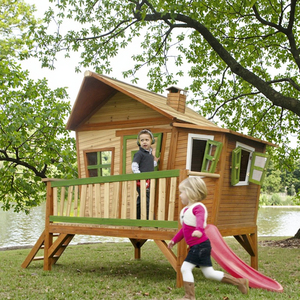 <span class=keywords><strong>Maison</strong></span> de jeu pour enfants en <span class=keywords><strong>bois</strong></span> écologique imperméable personnalisée avec <span class=keywords><strong>toboggan</strong></span> - Product Image 2