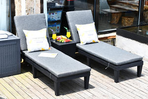 Fransız tarzı şezlong bahçe mobilyaları şezlong sandalye - Product Image 5