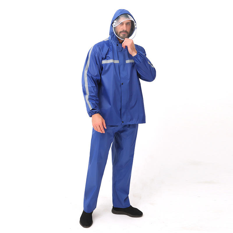 ผ้าอ็อกซ์ฟอร์ดหนาพิเศษ, ปีกหมวกสองชั้นถอดได้ - สีน้ำเงิน