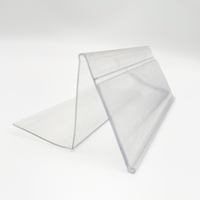 Porte-étiquettes de prix en PVC transparent de qualité supérieure, personnalisable en usine, pour étagères