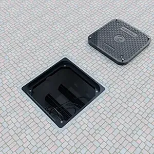 B125 라이트 듀티 레인 스퀘어 주철 배수 맨홀 커버 콘크리트 맨홀 커버 가격 - Product Image 1