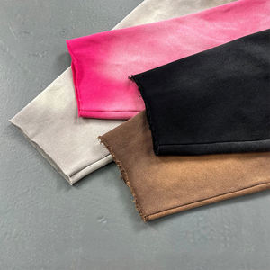 Sudadera con capucha KingSen para hombre, oversize, de algodón lavado, con hombros caídos, efecto desgastado y agujeros, estilo streetwear. - Product Image 5