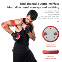 Stimulateur musculaire électronique à impulsions TENS EMS à double canal, pour la relaxation du corps et la physiothérapie, masseur électronique à impulsions, unité TENS rechargeable par USB, ISO/CE/FCC