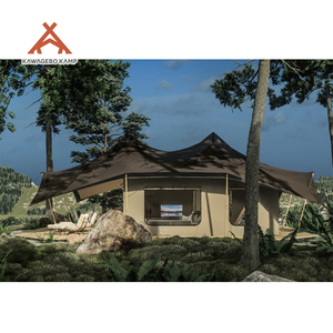 Membrane PVDF permanente Kawagebo Kamp (KK) Luxe 132 ㎡   Tente <span class=keywords><strong>de</strong></span> glamping Safari avec <span class=keywords><strong>salle</strong></span> <span class=keywords><strong>de</strong></span> <span class=keywords><strong>bain</strong></span> privée pour 3-4 personnes - Product Image 5
