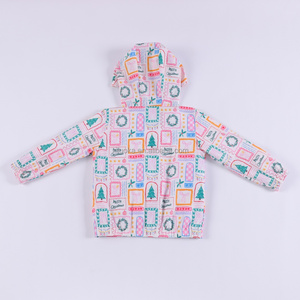 Commercio all'ingrosso stampa per bambini giacca stile <span class=keywords><strong>Bomber</strong></span> invernale con cerniera giacca a vento impermeabile per i bambini - Product Image 2