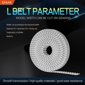 H, Xh, L, Xl, Htd, Std 3M,5M,8M,14M,T2.5, T10, At5, At10, at20 Aangepaste Pu-Cleated Distributieriem Met Kracht Of Supergrip - Product Image 4