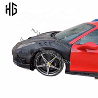 Nouvelle arrivée pour 458 mise à niveau vers 488 Msy Style fibre de verre avant lèvre menton pare-chocs Spoiler moteur capot Kit de carrosserie pour Ferrari 458