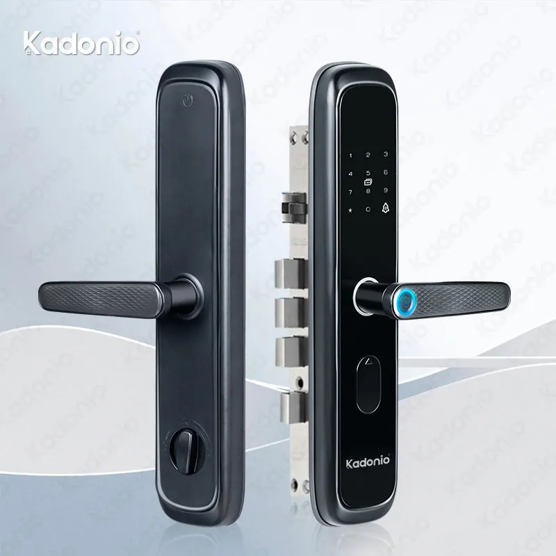 Kadonio 중국 제조 업체 도매 하우스 지문 디지털 전자 장붓 구멍 USB 포트 잠금 장치 나무 문