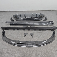 Kit en Fiber de carbone de qualité supérieure pour Porsche Taycan Kit de carrosserie amélioré jupes latérales de diffuseur arrière de lèvre avant