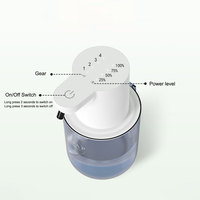 Distributeur automatique de savon mousse/gel ABS 400 ml, 4 vitesses, capteur infrarouge, mural, IPX5, moderne, pour la maison, la salle de bain, la cuisine, les toilettes, l'hôtel
