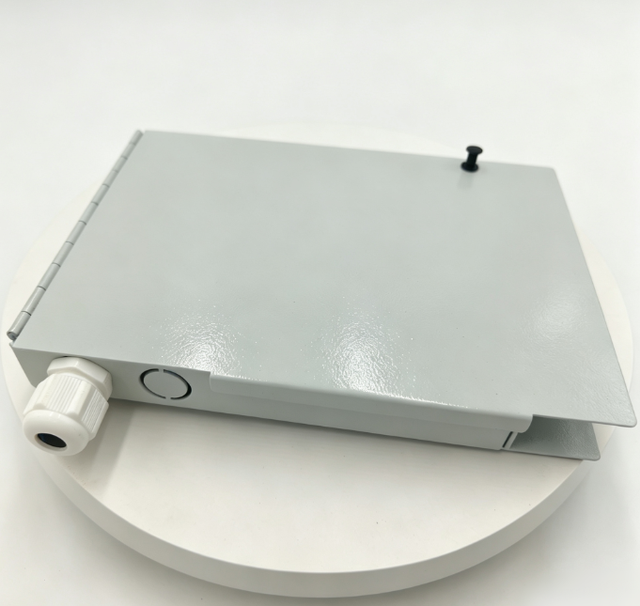 Cold Rolled Steel Housing 8 Core Flip Open Fiber Optic Patch Box Ftth Terminal Box Model OET0702-06 CN ZHE for FTTH Project