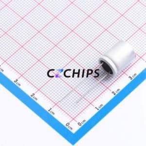 Condensateur électrolytique hybride solide-liquide en aluminium GA50V150M10X12, composant traversant (THT), D10xL12.5mm - Product Image 2