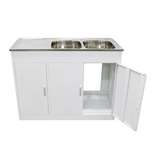 Meuble de cuisine moderne en acier inoxydable à poser sous évier pour la maison, le bureau, l'école, l'hôtel, la salle à manger, l'atelier, le sous-sol, l'hôpital - Product Image 2