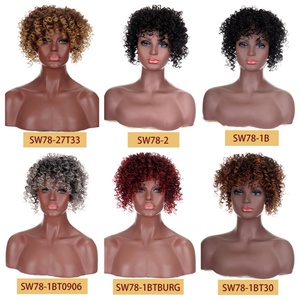 Peluca <span class=keywords><strong>de</strong></span> seda hecha a mano <span class=keywords><strong>de</strong></span> alta temperatura para <span class=keywords><strong>mujer</strong></span>, nuevo estilo, cabeza africana, rizo pequeño, mecanismo <span class=keywords><strong>de</strong></span> fibra <span class=keywords><strong>de</strong></span> pelo falso, <span class=keywords><strong>pelucas</strong></span> <span class=keywords><strong>de</strong></span> pelo - Product Image 2