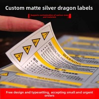 Autocollants personnalisés en acrylique mat, autocollants adhésifs à une face, lavables, haute viscosité, imprimés en couleur, logos de marques