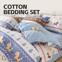 Vente en gros de draps de lit personnalisés en coton 100% - Ensemble de literie 4 pièces - Housse de couette - Taille King Size - Taille Queen Size - Taille Full - Super doux - Luxe