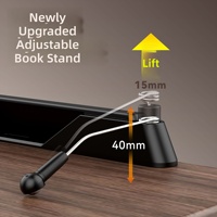 Support de lecture multifonctionnel pour enfants BG-2RS, en alliage d'aluminium, rotatif à 360 degrés, réglable en hauteur, pour livres et tablettes