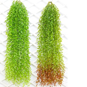Flores Artificiales, Planta Artificial de <span class=keywords><strong>Sauce</strong></span> <span class=keywords><strong>Llorón</strong></span>, Hojas Verdes, Guirnalda Colgante, Decoración para Bodas, Plantas Verdes Artificiales - Product Image 3