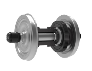 Juego de ruedas ferroviarias con locomotora eléctrica Juego de ruedas Railroad Loco Wheel Axle Assembly - Product Image 1