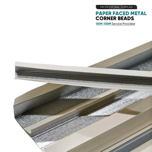 Protections d'angle extérieures en papier et métal, très vendues, conçues pour résister aux fissures et aux chocs sur les plaques <span class=keywords><strong>de</strong></span> plâtre - Product Image 1