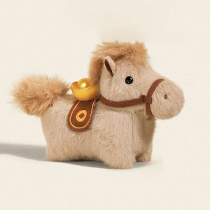 Custom Horse Plush Toy New Year <b>Mascot</b> Simulation Animal Doll Girl Handmade Bag Pendant Kawaii Plush Keychain Kids Birthday Gift - Product Image 6