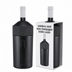 Enfriador de Botellas de <span class=keywords><strong>Vino</strong></span> Reutilizable de <span class=keywords><strong>Acero</strong></span> <span class=keywords><strong>Inoxidable</strong></span> Aislado, Mantiene la Bebida Fría por Más Tiempo, Enfriador de Botellas de <span class=keywords><strong>Vino</strong></span> de 750 ml <span class=keywords><strong>para</strong></span> una Botella de <span class=keywords><strong>Vino</strong></span> - Product Image 1