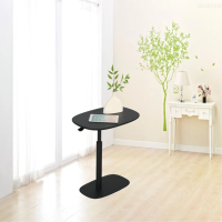 Console ergonomique du fabricant ADA Bureau latéral Minimaliste Pneumatique Hauteur réglable 360 ° Table rotative Stable