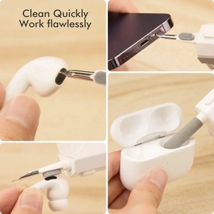 Kit de Limpieza de Teclado 8 en 1, Cepillo de Limpieza <span class=keywords><strong>para</strong></span> Auriculares, <span class=keywords><strong>para</strong></span> AirPods, Computadora, Tableta, Pantalla de Portátil, Herramientas de Limpieza de Teléfonos Móviles W24-511 - Product Image 3