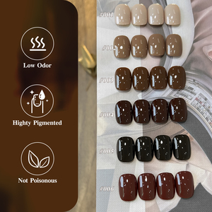 Miss Gooey - Set de Esmaltes de Uñas en Gel de Otoño, 6 Colores, Sin TPO ni HEMA, Marca Privada, Fabricación OEM/ODM, Alta Pigmentación, <span class=keywords><strong>Kit</strong></span> de Esmalte de Uñas en Gel UV - Product Image 5