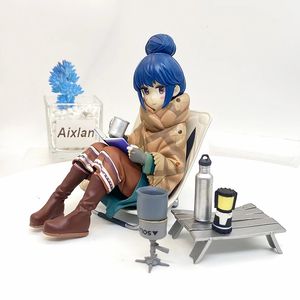 YMJ 12cm Anime <span class=keywords><strong>Yuru</strong></span> Shima Rin PVC figurine décontracté Camp DX Figurine à collectionner modèle poupée jouet - Product Image 4