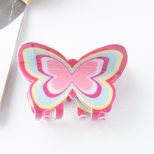 Korean Ins Style Solid Color Plastic Unisex Butterfly Hair Claw Clips Daily Use Elegant Accessories Wholesale - Product Image 6