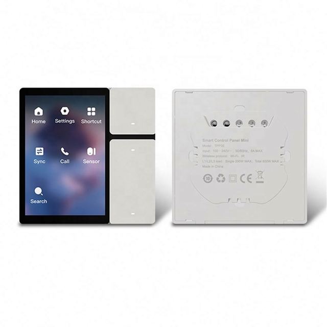 3.5 Inch Smart Wall Switch with Touch Screen IR Infrared Sensor Dimming Curtain Scene Control Panel Tuya for Smart Home System
