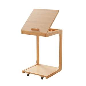 Mesa Auxiliar <span class=keywords><strong>de</strong></span> Sofá <span class=keywords><strong>en</strong></span> Forma <span class=keywords><strong>de</strong></span> C Personalizada, Mesa <span class=keywords><strong>de</strong></span> <span class=keywords><strong>Centro</strong></span> <span class=keywords><strong>de</strong></span> Madera para Sala <span class=keywords><strong>de</strong></span> Estar, Mesa Auxiliar <span class=keywords><strong>de</strong></span> Sofá <span class=keywords><strong>de</strong></span> Bambú Ajustable con Ruedas Giratorias - Product Image 1