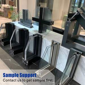 Fenêtres à battants en alliage d'aluminium insonorisées à double <span class=keywords><strong>vitrage</strong></span>, modernes et élégantes, pour la décoration de balcon, vente en gros - Product Image 4