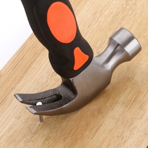 No.62009 8OZ piccolo martello da carpentiere tozzo per la riparazione fai da te casa campeggio per uso domestico <span class=keywords><strong>maniglia</strong></span> in gomma morbida per uso domestico - Product Image 5