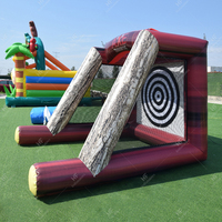 Jeu de lancer de hache gonflable interactif pour enfants, usage commercial extérieur, petit modèle