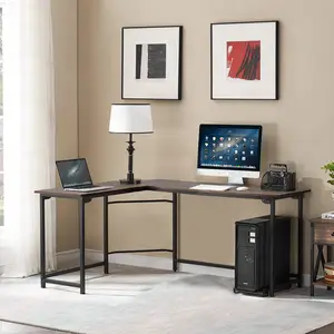 远东优质l形木质金属写字台家用大角办公台学习电脑桌