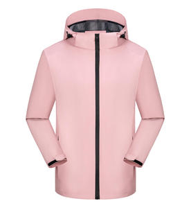 Chaqueta de senderismo húmeda y cálida a prueba de viento, cortavientos deportivo informal con logotipo personalizado, forro de malla para exteriores, chaquetas ligeras de invierno para hombres - Product Image 2