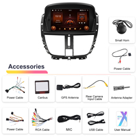 Autoestéreo Podofo de 7'' 2+64G con Carplay Inalámbrico/Android Auto GPS/WiFi/BT/FM/RDS/EQ Radio de Coche para Peugeot 207 2008-2014 ODM OEM