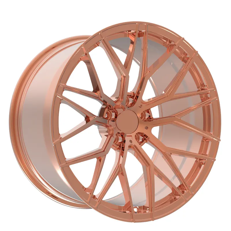 Cerchi in lega di alluminio personalizzati 18 19 20 21 22 pollici ruote per autovetture forgiate Color oro rosa cromato