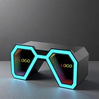 Cabine de DJ moderne avec éclairage LED RGB à changement de couleur, mobilier de bar lumineux personnalisable pour discothèque, salon, salle à manger, événements