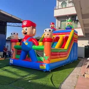 Toboganes Inflables Dobles para Parque de Diversiones, Tobogán Inflable de <span class=keywords><strong>Mario</strong></span> <span class=keywords><strong>Bros</strong></span> con Soplador Gratuito - Product Image 1