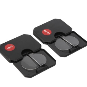 Slim Stick on PC Khung kính đọc sách ống kính có thể thay thế presbyopic hai tròng lỏng Silicone ống kính - Product Image 1