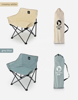 HISPEED Chaise de plage pliée légère DIY 120KGS Capacité 600D Oxford Chaise de pêche touristique