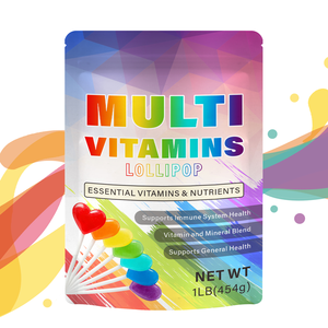 Vitahall Yetişkinler ve Çocuklar İçin Şekersiz Organik Formüllü Bitki Bazlı Günlük Takviye Edici Lolipop Multivitamin, Bağışıklığı Güçlendirir - Product Image 1