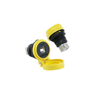 Connecteur Électrique Étanche IP65 Lshitech pour Extérieur, Prise et Fiche Aviation Type B M22mm pour Montage sur Panneau