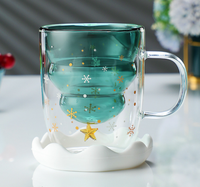 Tasses à café en verre personnalisées Accessoires cadeaux Boîte de Noël créative Logo Article surprise Style Pcs Design Emballage Caractéristique