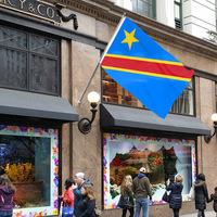 Nuoxin Pas Cher Prix République Démocratique du Congo Drapeau 3x5ft Drapeau National Congolais